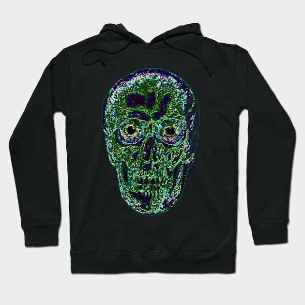 Neon skull Hoodie by bywhacky